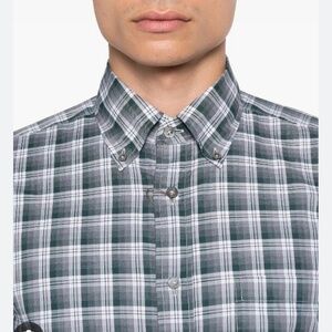 CANALI PLAID SHIRT -new with tags